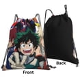thumbnail image 2 of My Hero Academia Drawstring Backpack Anime Sackpack Gym Bag For Sport Yoga Travel Hiking Shopping Lightweight Gym Bag 16*14 Inch, 2 of 9