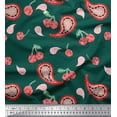 thumbnail image 1 of Soimoi Poly Georgette Fabric Floral & Paisley Print Fabric by The Yard 42 Inch Wide, 1 of 3