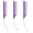 Purple, variant on Rat Tail Comb,  3 Pcs C Curved Hair Parting Combs Styling Tools Fine Tooth Comb with Bend Steel Needle Carbon Fiber Pin Tail Combs for Women Barber