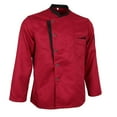 thumbnail image 3 of Restaurant Uniform Food Service Jacket Coat - Red , As Described - Red XL, as described, 3 of 8
