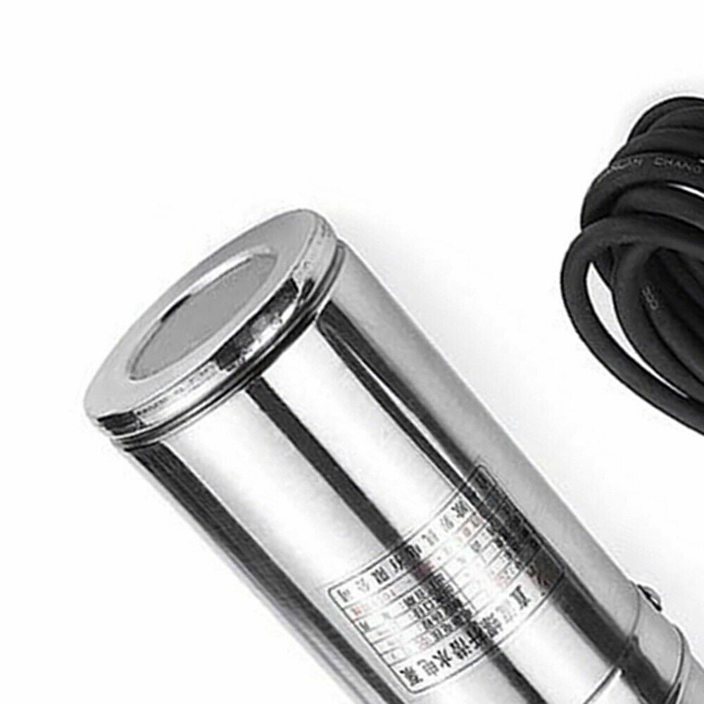 12V Solar Powered Water Pump Farm&Ranch Submersible Bore Hole Deep Well Pump 180W Used in Farmland, Factories, Railways