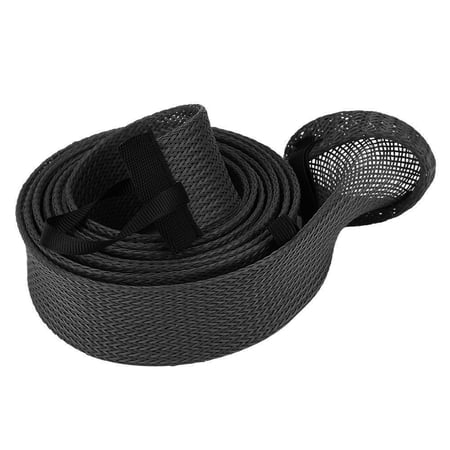 Braided Expandable Fishing Rod Sleeve Pole Glove Protector Cover 12.00 x 7.00 x 4.00 Inches / 30.5 x 17.8 x 10.2 cm Universal Casting Fishing Pole Socks Shield Wrap For Outdoor Baitcasting