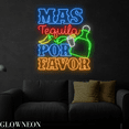 thumbnail image 2 of Glowneon Mas Tequila Por Favor Neon Sign, Tequila Bar Wall Led Decor, 2 of 4