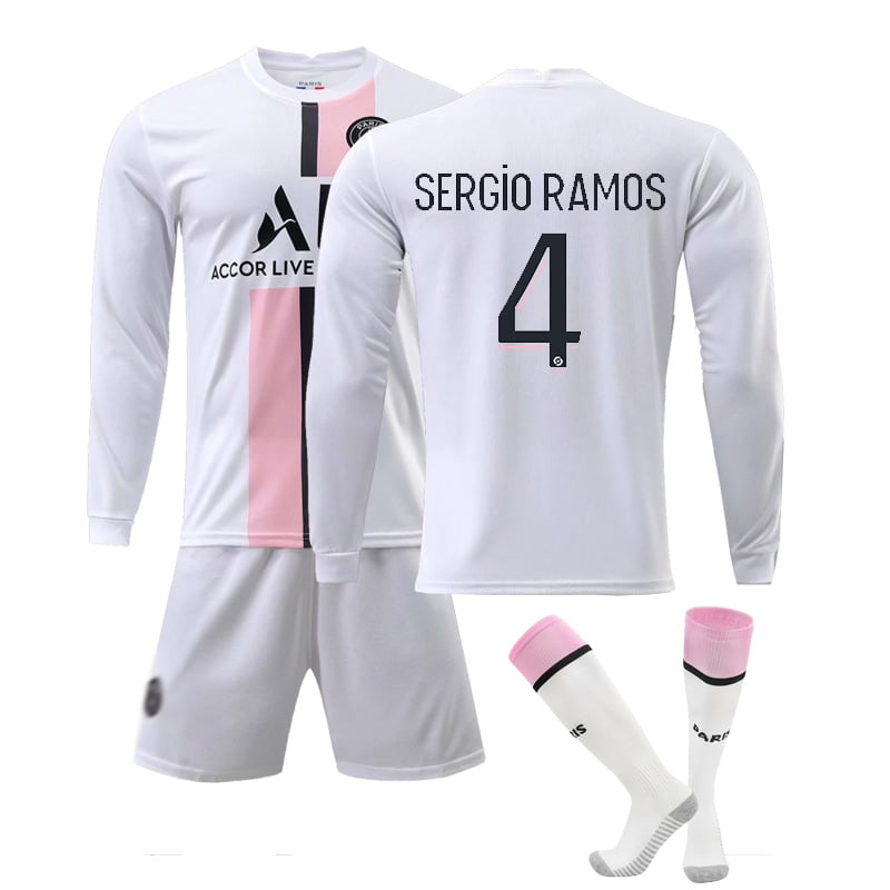 Away Colours Sergio Ramos 4 Paris Saint-Germain F.C 