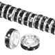 thumbnail image 1 of Paquete de 100 cuentas espaciadoras rondelle, 0.31 pulgadas/8mm cuentas sueltas de cristal de rhinestone checo [Negro], 1 of 6