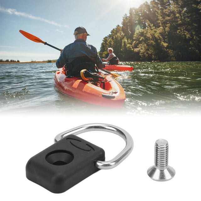 Kayak Boat D Fishing Rigging, D Kayak Deck Fishing Rigging Accessory Practical Lightweight with Screw for Fixed Items