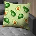 thumbnail image 5 of Throw Pillow Cover Fresh Avocado Pattern Home Decor Pillowcase for Sofa 18x18 Inches, 5 of 6