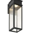 thumbnail image 4 of John Timberland Sintef 14 1/4" High Modern Outdoor Wall Light Fixture Mount Porch House LED Bulb Sand Black Finish Glass Shade, 4 of 9