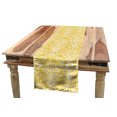thumbnail image 1 of Floral Table Runner, Rhythmic Ikat Damask Floral Asian Inspired Delicately Art Graphic Illustration, Dining Room Kitchen Rectangular Runner, 3 Sizes, by Ambesonne, 1 of 2