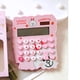 thumbnail image 2 of Calculadora de escritorio de dibujos animados lindo energía solar estilo lindo calculadora portátil de 12 dígitos para estudiantes niñas conejito, 2 of 5