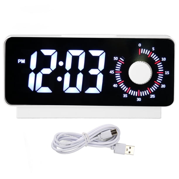 Reloj Despertador Para Niños, Adolescentes Y Adultos, Pantalla Dual Multifuncional, Administrador De Tiempo Visual, Perilla De Escritorio, Reloj Electrónico LED De Cuenta Regresiva, Reloj Despertador