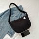 thumbnail image 1 of Bolsa De Mensajero Bolsas de mensajero de pana Harajuku Bolsas de hombro Bolsa de bola de masa japonesa (Negro) Ndcxsfigh Para Estrenar, 1 of 8