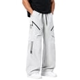thumbnail image 2 of Admvng Men's Cargo Pants Big & Tall Casual Wide Leg Outdoor Pants with Pockets, 2 of 6