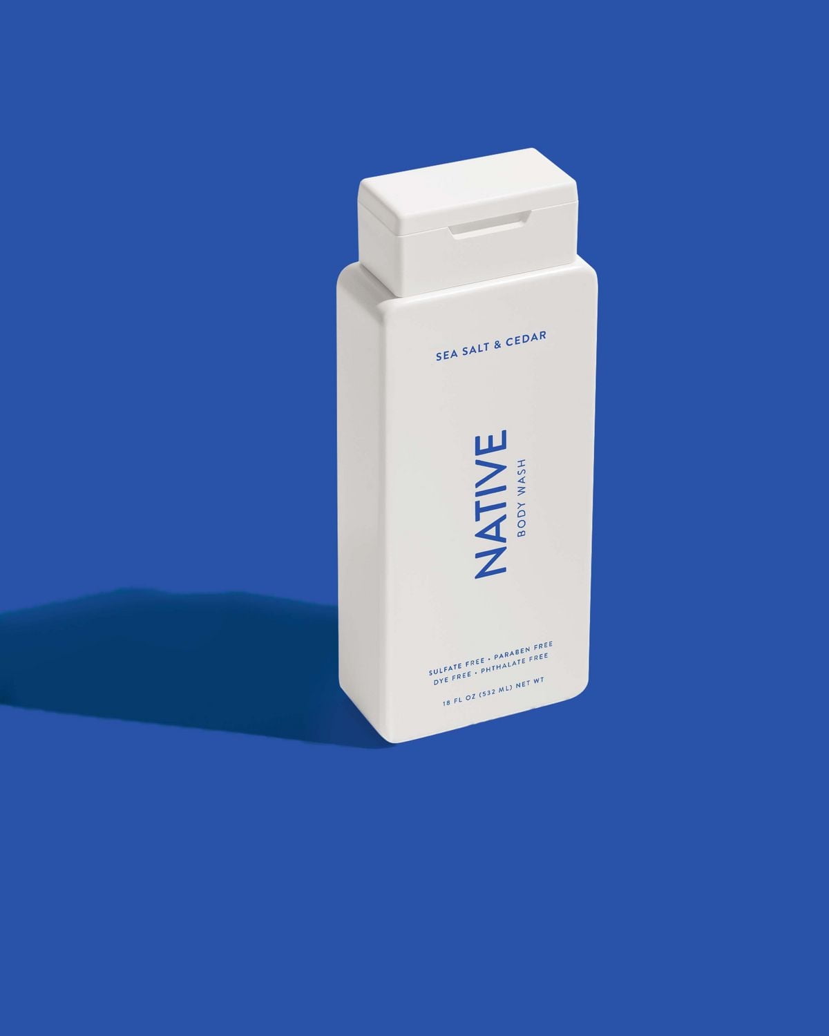 Native – Nettoyant pour le corps sel de mer et cèdre sans sulfate 532 ml