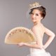 thumbnail image 3 of Wooden Fan Vintage Fan Small Hand Fan Spanish Floral Folding Hand Fan Vintage Handheld Fan for Wedding Dancing Party Cosplay Wall Decoration, 3 of 4
