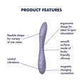thumbnail image 2 of Satisfyer G-Spot Flex 2 Vibrator - G-Spot and Clitoris Stimulation, Rabbit Vibe, Vibrating Dildo, Bendable Shaft, Adult Sex Toys for Women - Waterproof, Rechargeable, 2 of 5