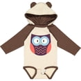 thumbnail image 3 of Inktastic Owl Boys or Girls Long Sleeve Baby Bodysuit, 3 of 5