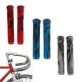 thumbnail image 4 of 2 Piezas Empuñaduras de Manillar de Bicicleta Manillar BMX Antideslizantes Tubo de Extremos con Bloqueo - azul negro Sunnimix  Empuñaduras de manillar, 4 of 8
