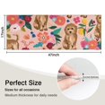 thumbnail image 5 of Dogs with Flowers Kitchen Rug Mat,Kitchen Runner Rugs Non Skid Washable,Decorative Kitchen Floor Mats for Kitchen,Sink,Laundry,17"X47", 5 of 5