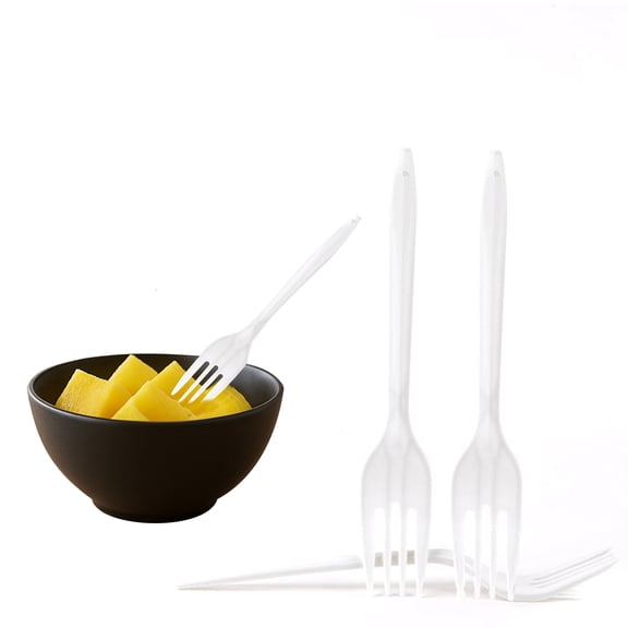 EcoQuality Wrapped Cutlery Kit 6 in 1 - Fork/Spoon/Knife/Napkin/Salt/Pepper - Disposable Cutlery Kit, Perfect for Lunch, Meal Prep, On the Go, To go, Catering and Restaurants (White, Pack of 25)