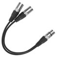 thumbnail image 1 of Audio JORINDO XLR Female to Dual XLR Male Cable YType Splitter Audio Microphone Cable, 1 of 8