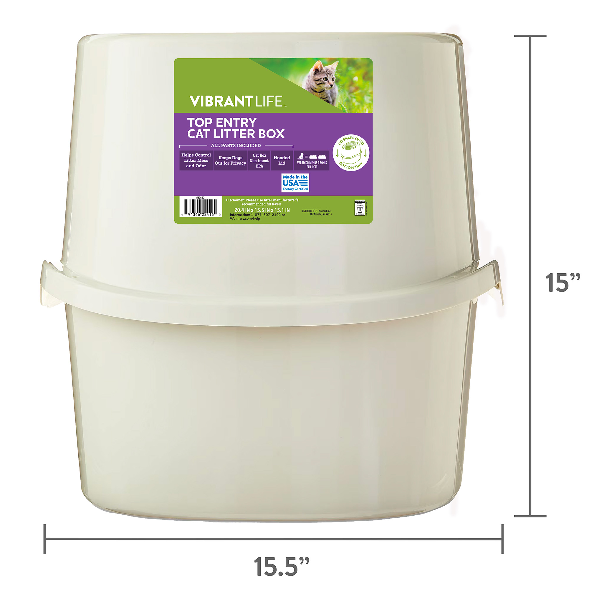 Vibrant Life Top Entry Cat Litter Box photo 5