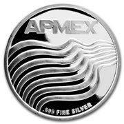 1 oz Silver Round - APMEX (2013 Star and Stripes)