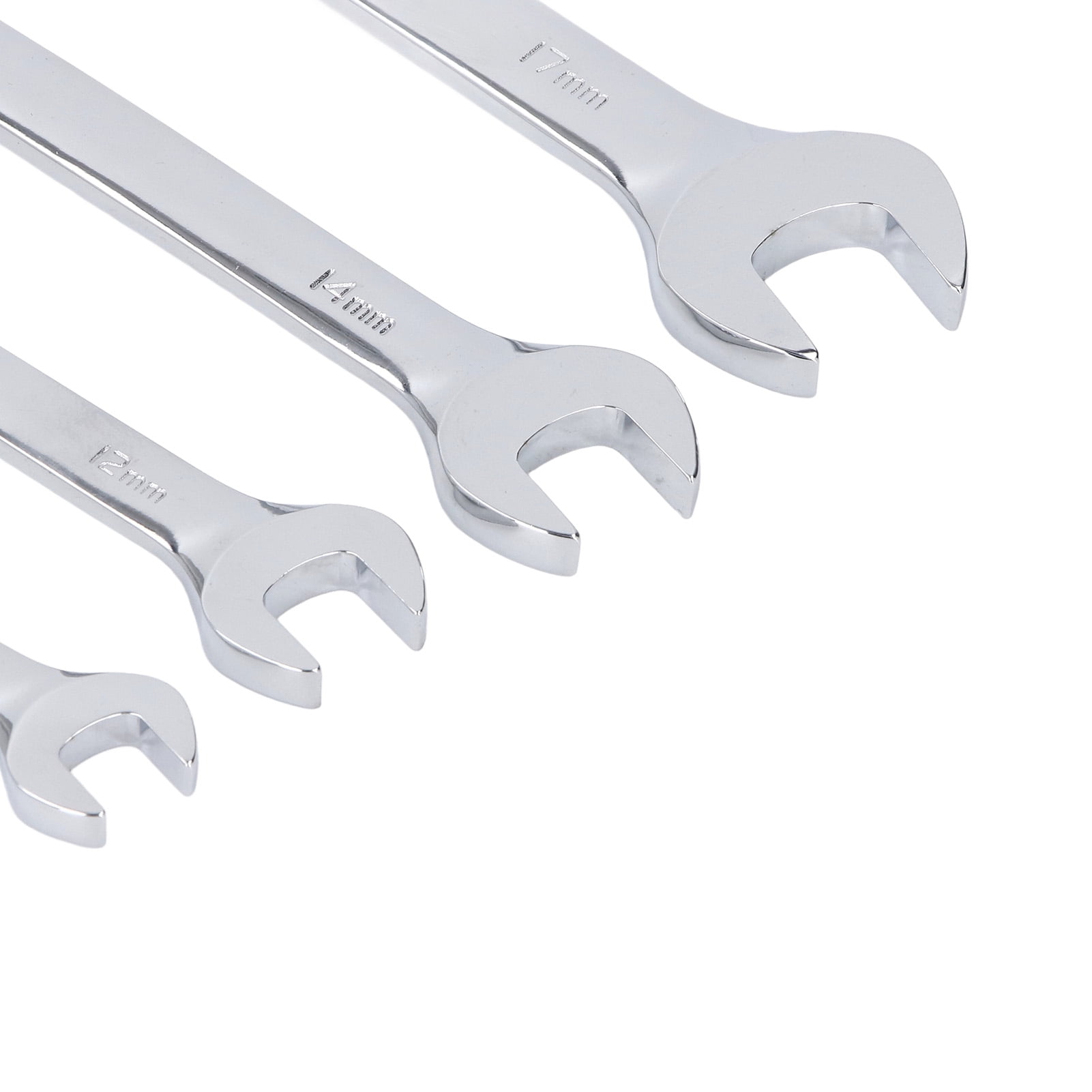 BOKYAN Brake Line Wrench Set 72 Teeth Adjustable Angle Flare Nut Ratcheting Tubing Wrenches 10mm 12mm 14mm 17mm (6 inches / 15.2 cm to 8.5 inches / 21.6 cm)