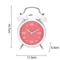 thumbnail image 2 of FloreceBien Reloj despertador con campana para dormitorio y decoración del hogar, bonito reloj despertador para dormitorio de niños, 2 of 5