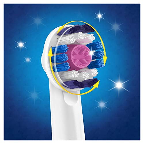 oral b 3d white replacement electric toothbrush heads 4 pack