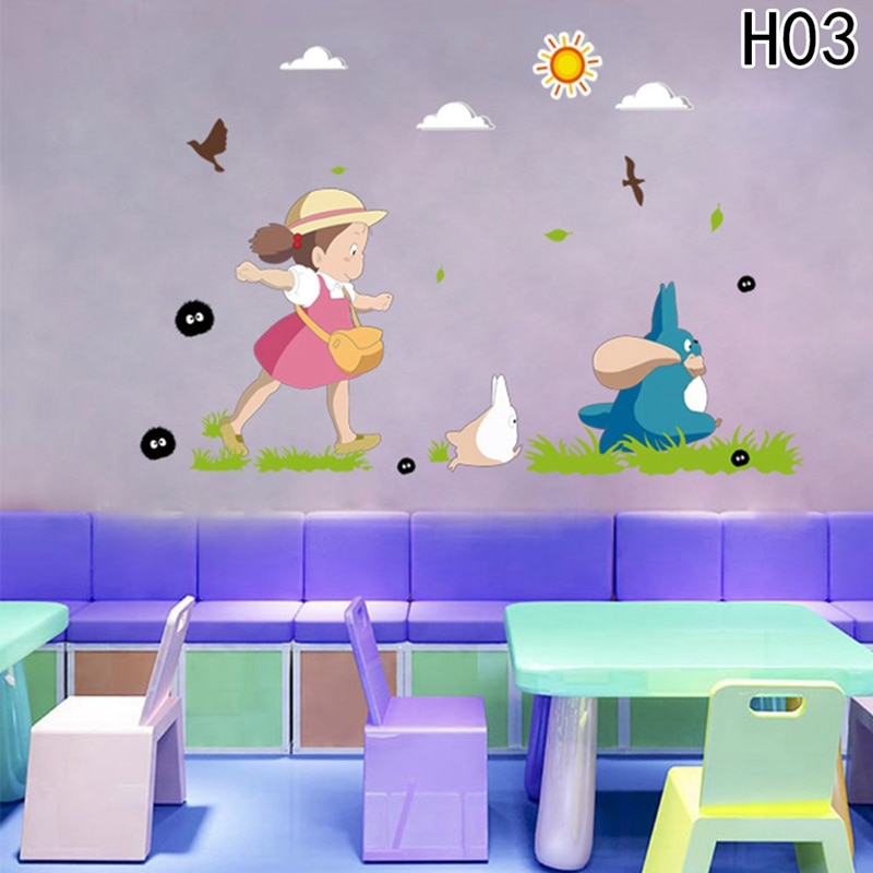Cartoon Animation Vinyl Totoro Wall Stickers For Kids Room Cafe Bar Home Decoration Poster Totoro Wallpapers Walmart Com Walmart Com Cartoon Animation Vinyl Totoro Wall Stickers For Kids Room Cafe Bar Home Decoration Poster Totoro Wallpapers Walmart Com Walmart Com