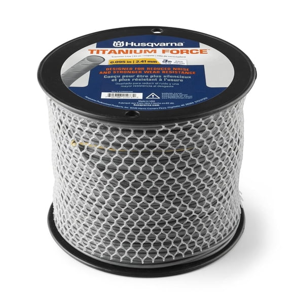 Husqvarna 639005106 Titanium Force String Trimmer Line .095-Inch by 3-Pound Spool