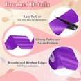 thumbnail image 3 of Uxcell Satin Ribbon (24 Yards, 1-1/2" Wide, Purple) Single Face Solid Fabric Ribbon, Suit for Craft/DIY/Gift Wrapping/Hair Bows/Floral Bouquets/Wedding/Birthday/Party Decoration, 3 of 7