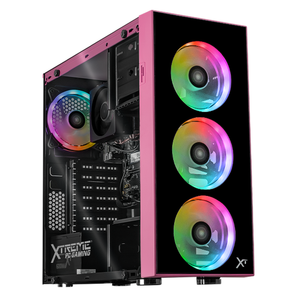Computadora Escritorio Xtreme PC Gaming AMD Radeon 720M Ryzen 9 7900 32GB DDR5 SSD 1TB WIFI Pink gaming ligero, oficina, estudio y hogar