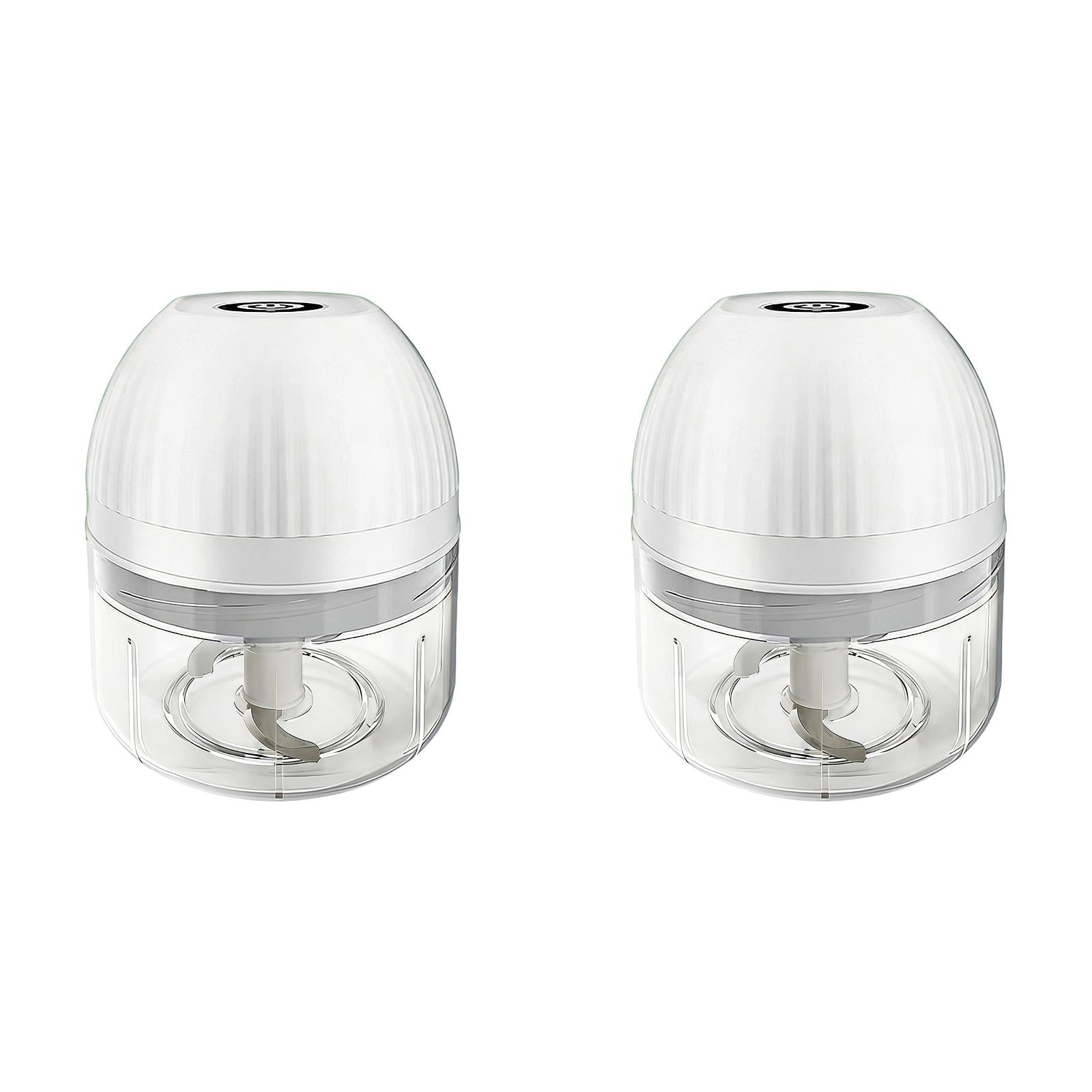 2Pcs Portable Usb Rechargeable Garlic Chopper Cordless Vegetable Chopper 250Ml Mini Food Processor for Onion Meat Herb Grinder Kitchen Tool Ciozy