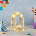 thumbnail image 6 of HaoXun LED Letter Lights Alphabet Lamp - ABS Plastic Marquee Letters with Built-in LED Lighting for Birthday Party Wedding Home Decorations, 6 of 6