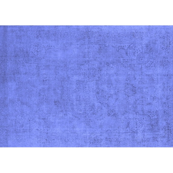 Ahgly Company Indoor Rectangle Oriental Blue Industrial Area Rugs, 2' x 3'