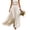 Beige, variant on Skirts for Women , Solid Elastic Waist Flounce A Line High Waist Midi Skirt , Casual Maxi Skirts for Women,Blue M