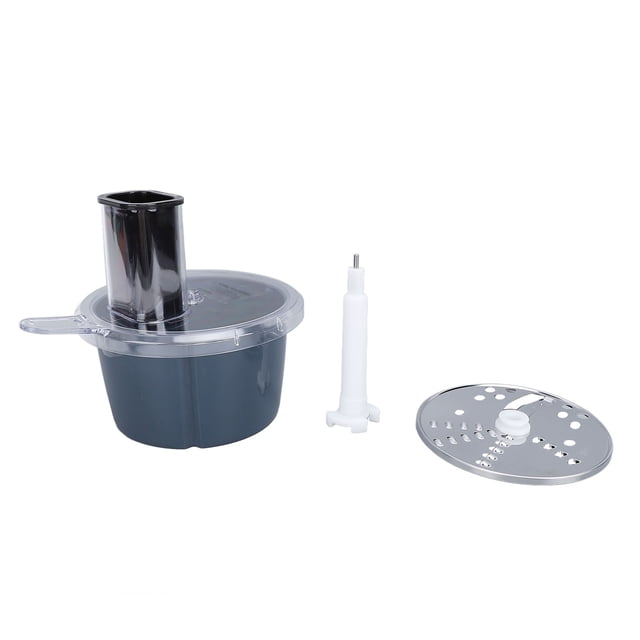 Vegetable Cutter, Fine Crafted Safe Easy Cleaning Professional Food Processor Container Cutter Kit Stainless Steel Blades High Efficiency for Kitchen