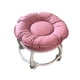 thumbnail image 2 of Taburete bajo con ruedas, silla giratoria, para hombre y mujer, taburete multiusos con rosa, 2 of 9