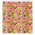 thumbnail image 3 of Ambesonne Hippie Shower Curtain, Mushrooms Poppies, 69"Wx70"L, Multicolor, 3 of 3