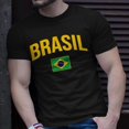 thumbnail image 2 of Brasil Flag Of Brazil Classic Brazil Men Women Tshirt Graphic Print Unisex, 2 of 6