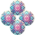 thumbnail image 2 of Coolnut 4PC Place Mats Beautiful Mandala Flower Round Placemat Heat-Resistant Placemats Dining Table Mat Circle Shape 15.4" for Kitchen/Dinner/Party/Restaurant Home Decor Gifts, 2 of 7