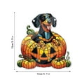 thumbnail image 3 of Fiudx Decoración de Calabaza de Halloween para Perro, Colgante de Ventana de Acrílico, Diseño Festivo Llamativo, Multifuncional para Fiestas, Fácil Instalación, Apto para Puerta de Entrada o Porche,, 3 of 5