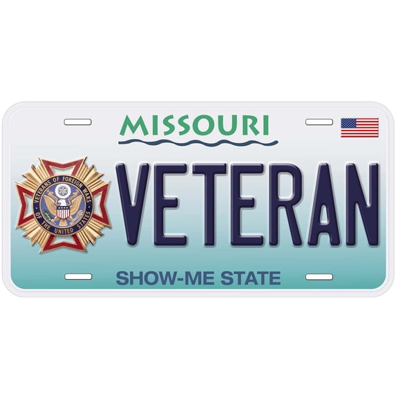 Missouri Veteran Novelty Car Auto License Plate