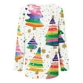 thumbnail image 5 of Enjoytime Christmas Blouses for Women Casual Printed Crew Neck Long Sleeve Blouse Trendy Loose Fall Winter Womens Plus Size Tops Multicolor XXXL, 5 of 5