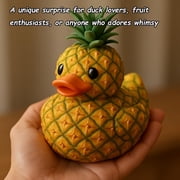 Fruit Themed Duck Figurines, Funny Resin Ducks for Ducks Lovers, Novelty Gifts for Home, Office Desktop Creative Fruit Themed Duckies Ornaments, Playful Charming Decor(Style 2)