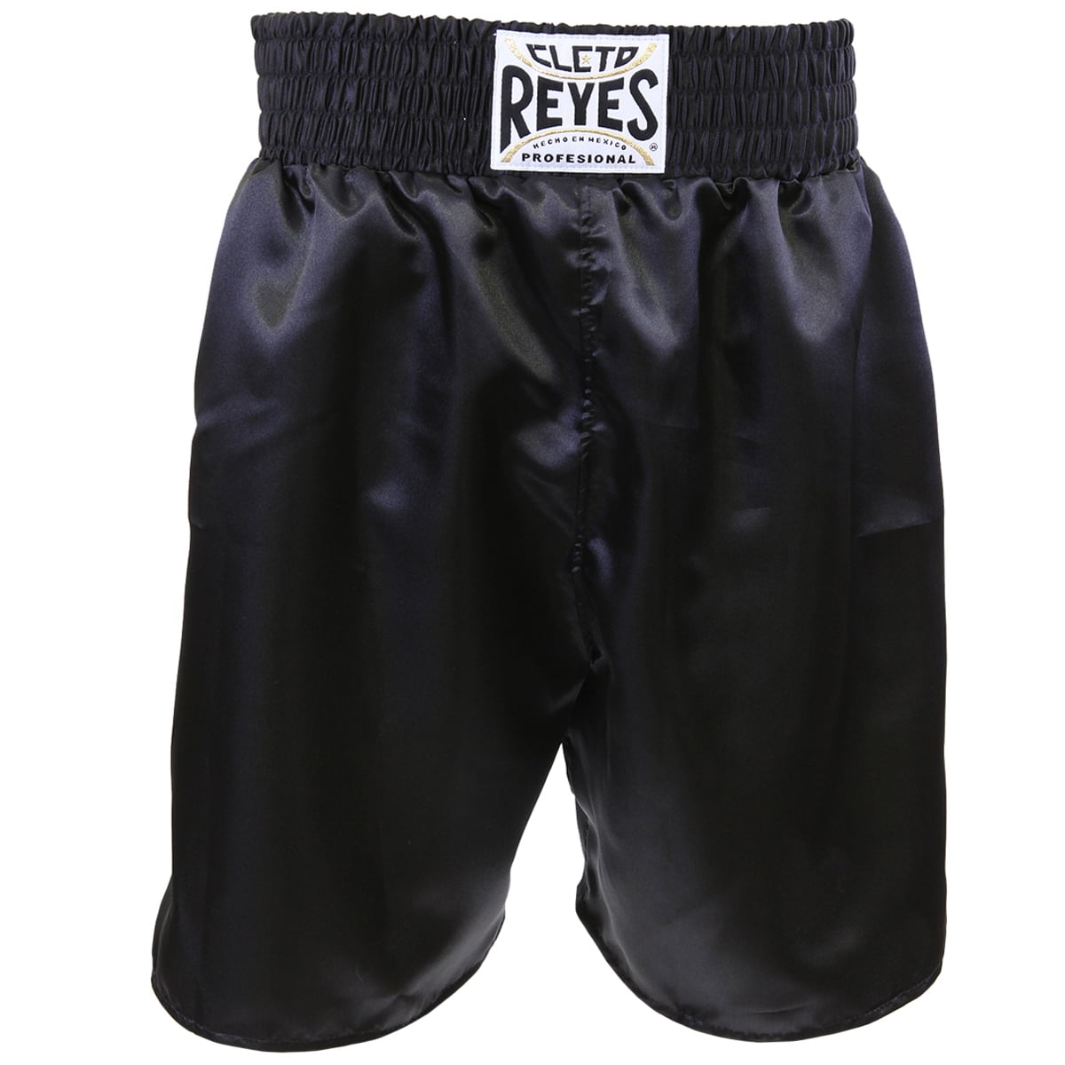 Cleto Reyes Satin Classic Boxing Trunks Black Cleto Reyes Satin Classic Boxing Trunks Black