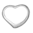 thumbnail image 1 of 18K White Gold Floating Heart Pendant - 25 mm, 1 of 3
