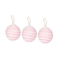 thumbnail image 2 of 3 Piezas de Adornos de Bolas de Navidad Soledad 8 cm Rosa, 2 of 9